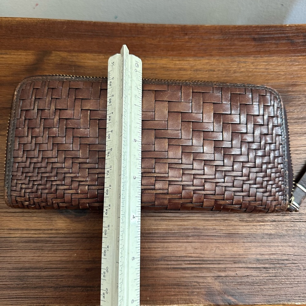 Cole Haan Genevieve Travel Woven Leather Wallet - Picture 8 of 8